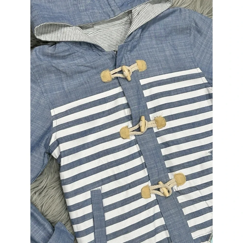 Andy & Evan Blue Reversible Toggle Parka Jacket‎ Size 6t Unisex ($74)